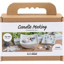 Mini DIY Kit Lysstøbning, Strandskaller, grå, off white, 1 pk.
