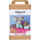 DIY Kit Amigurumi, Ko, beige, mint, 1 pk.