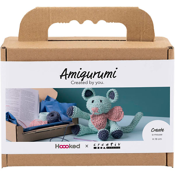 DIY Kit Amigurumi, Mus, mint, 1 pk.