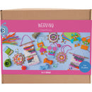 Gruppe DIY Kit Vævning, Vægophæng, ophæng, ugler, mus, ass. farver, 1 pk.