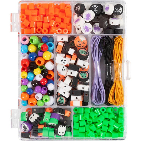 DIY Mix Smykker, Halloween, halloweenfarver, 1 pk.