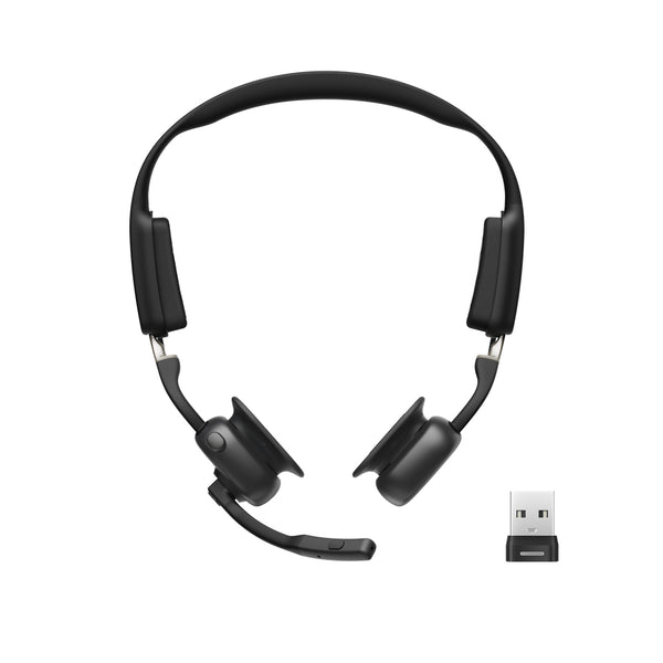 SHOKZ C610-AA-BK hovedtelefoner/headset Trådløs Ørekrog Kontor/Callcenter USB Type-A Bluetooth Sort