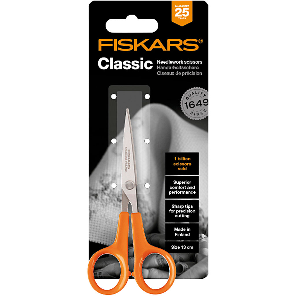 Fiskars Præcisionssaks 13 cm - Ergonomisk og Holdbar