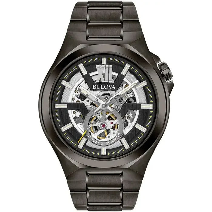 Bulova Maquina sølv herreur 98a179