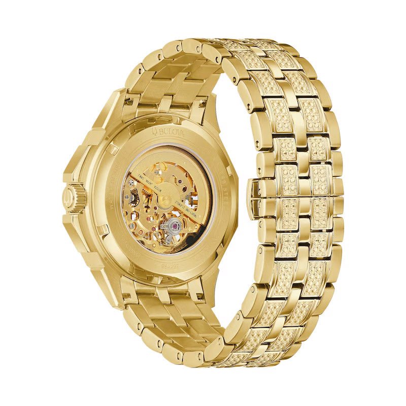 Bulova Crystal guld herreur 98a292