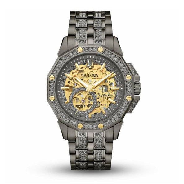 Bulova Crystal guld herreur 98a293