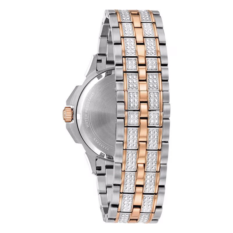Bulova Crystal sølv herreur 98c133