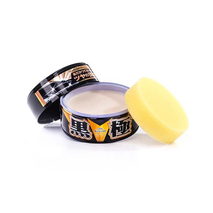 Bilvoks til mørke biler - Extreme Gloss Black Hard Wax 200 g, Soft99