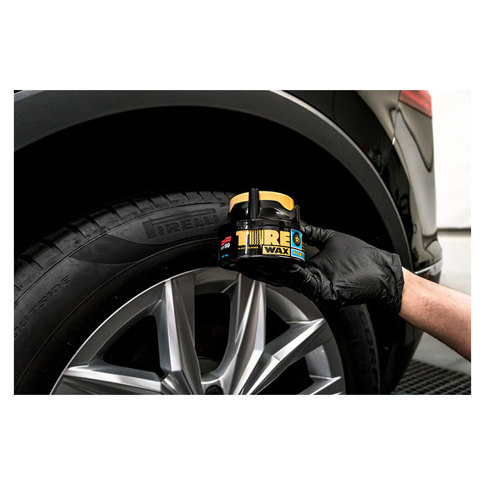 Dækvoks 170 g - langvarig glans og beskyttelse af gummi, Tire Black Wax - Soft99