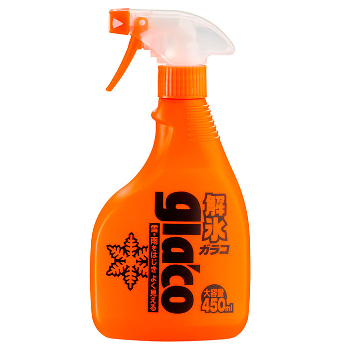 Isfjerner og anti-is spray 450 ml - justerbar forstøver, hydrofob effekt, Soft99