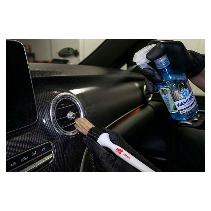 Interiørbørste til bil - kemiresistent detailingbørste, bløde syntetiske børstehår - Soft99