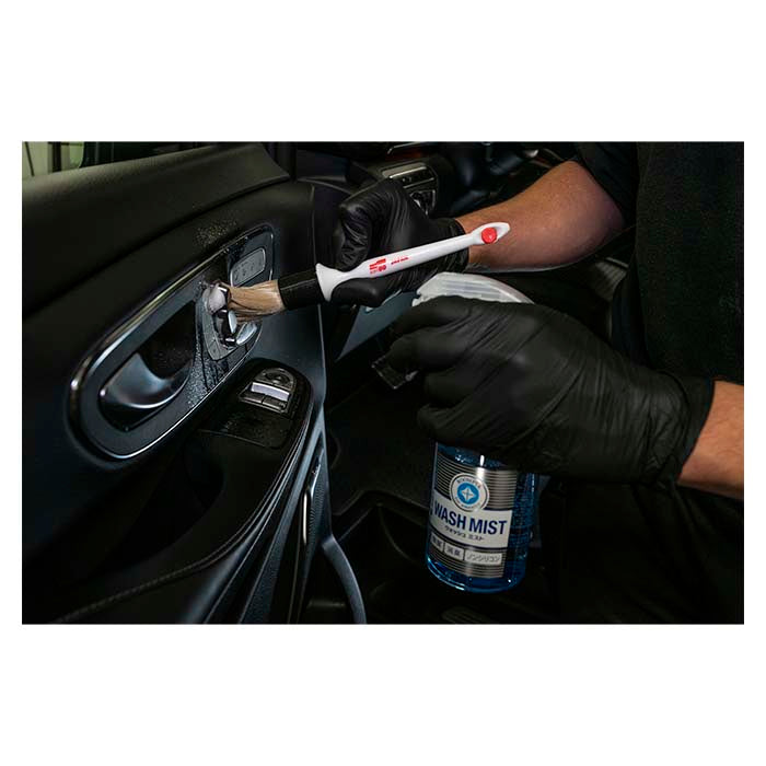 Interiørbørste til bil - kemiresistent detailingbørste, bløde syntetiske børstehår - Soft99