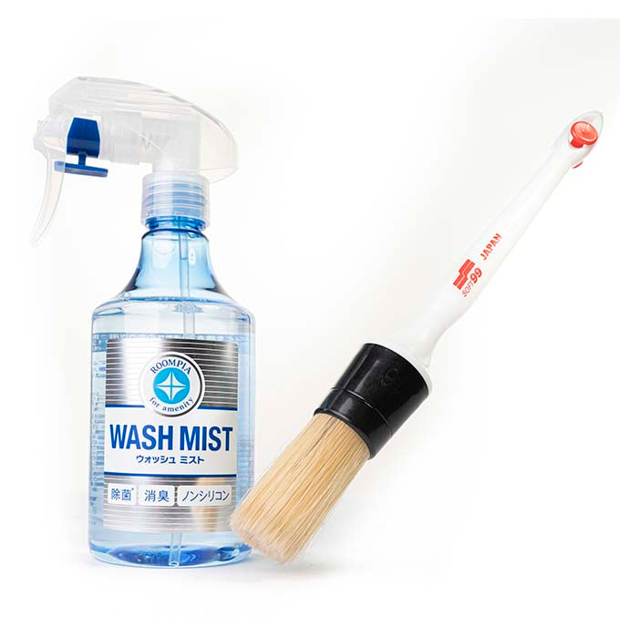 Interiørbørste til bil - kemiresistent detailingbørste, bløde syntetiske børstehår - Soft99