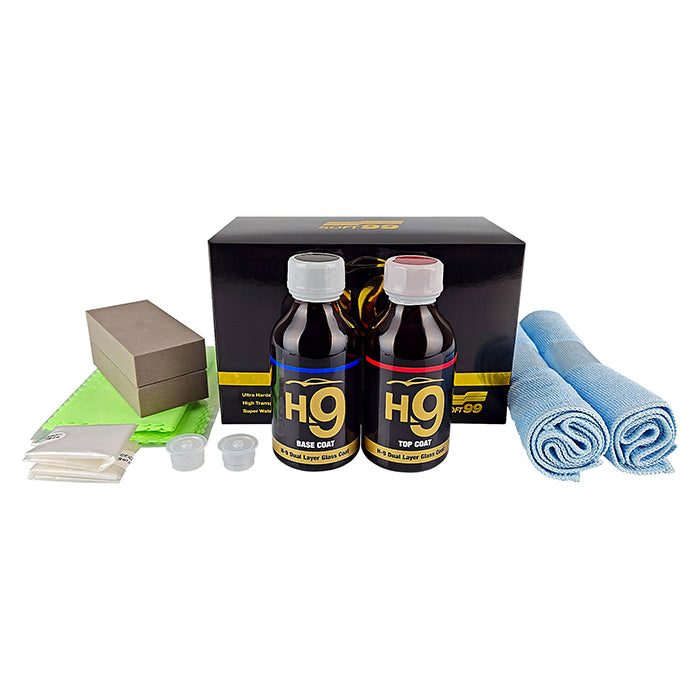 Keramisk 9H bilcoating - langtidsholdbar, UV- og kemikaliebeskyttelse, superhydrofobisk - Soft99