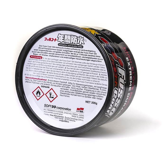 Voks til mørk bil - Fusso Coat 12 Months (200 g) - Soft99