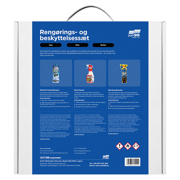 Bilvask og coating kit - komplet plejesæt til lak og glas, Soft99