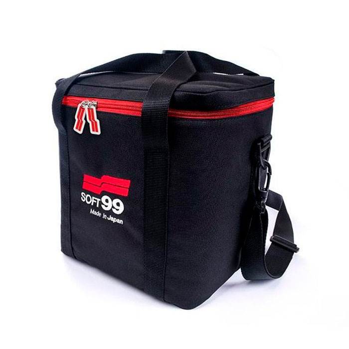 Opbevaringstaske til bilpleje med rumadskiller og hård bund - Soft99