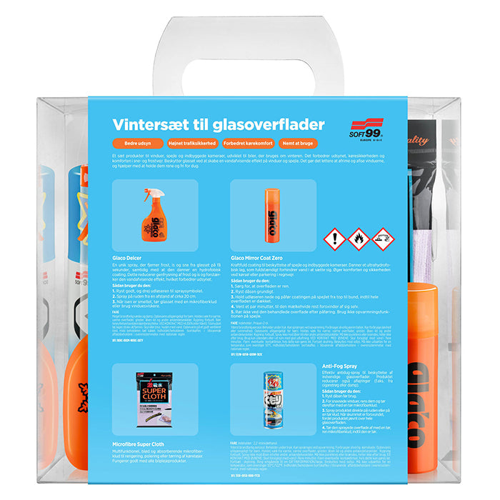 Vinterglas- og spejlkit til bil (affrostning, anti-dug, vandafvisende) - Soft99