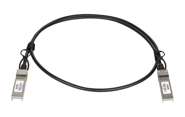 D-Link DEM-CB100S28 InfiniBand og fiberoptisk kabel 1 m SFP28 Sort, Sølv
