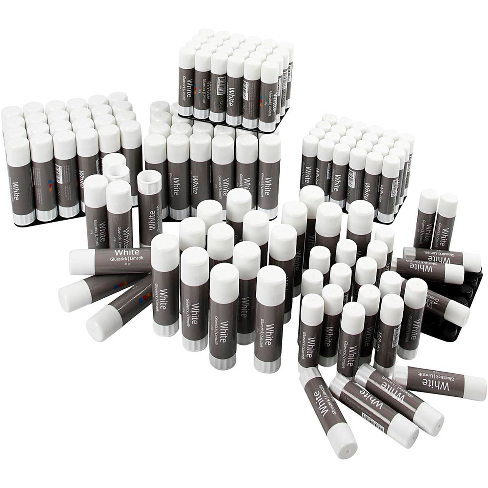 White Limstift , 2x72 stk./ 1 pk.