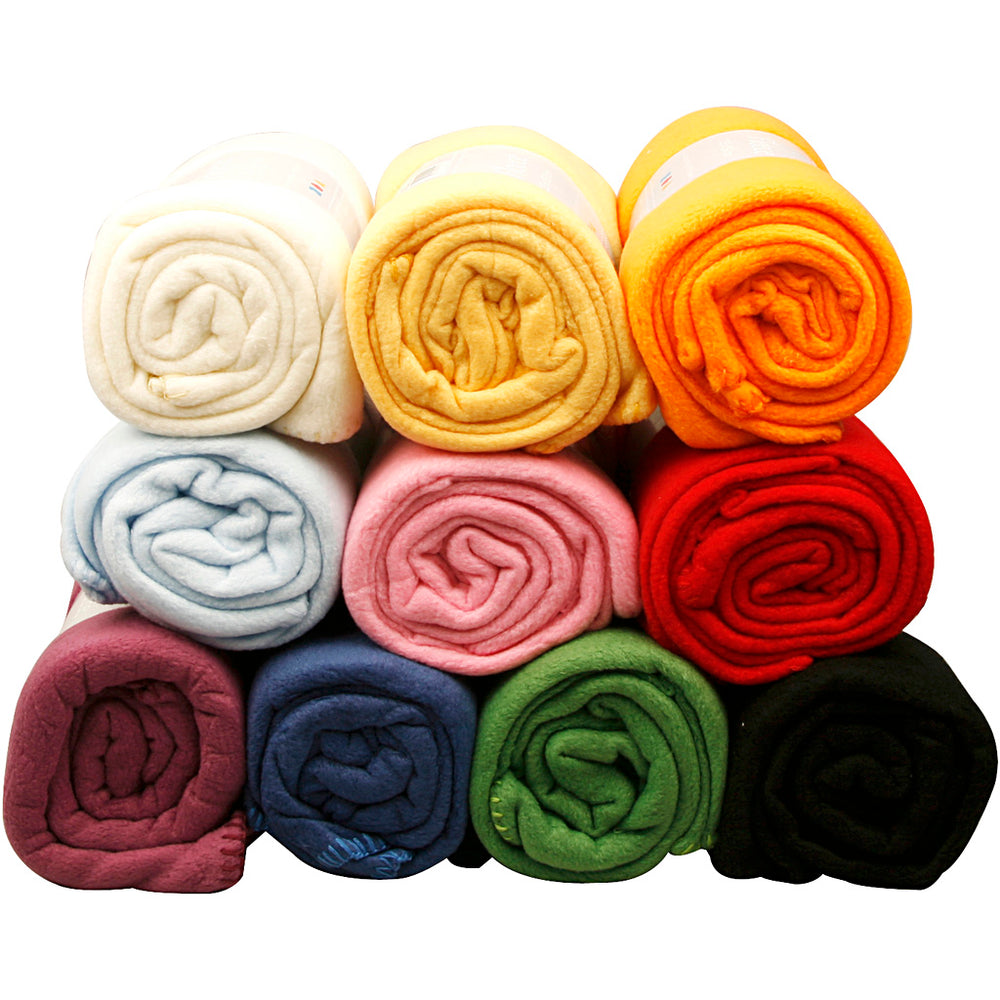 Fleece, L: 125 cm, B: 150 cm, ass. farver, 10 stk./ 1 pk.