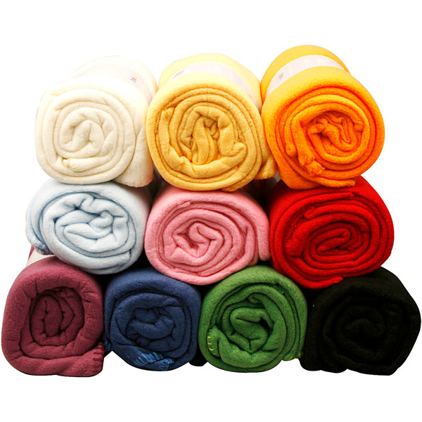 Fleece, L: 125 cm, B: 150 cm, ass. farver, 10 stk./ 1 pk.