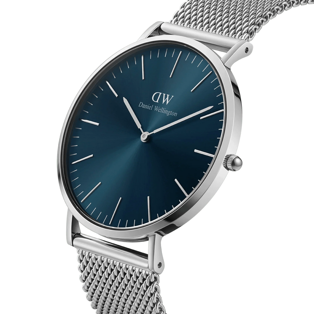 Daniel Wellington Classic meshlænke Arctic blåt herreur Dw00100628
