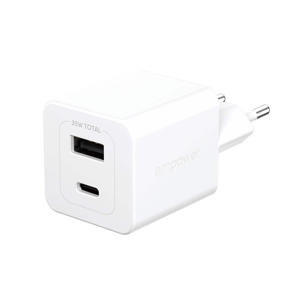 empower by PanzerGlass Turbo 35W GaN Adapter USB-C + USB-A