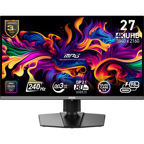 MSI MPG 272URXDE 27 3840 x 2160 (4K) HDMI DisplayPort USB-C 240Hz
