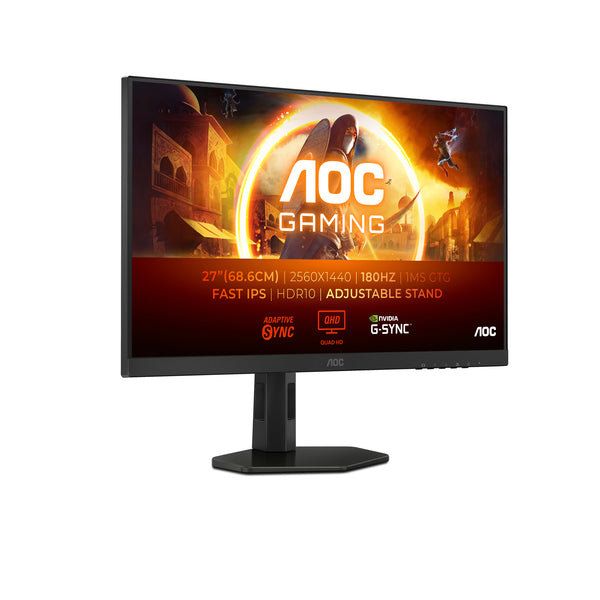 AOC Gaming Q27G4XF 27 2560 x 1440 (2K) HDMI DisplayPort 180Hz Pivot Skærm