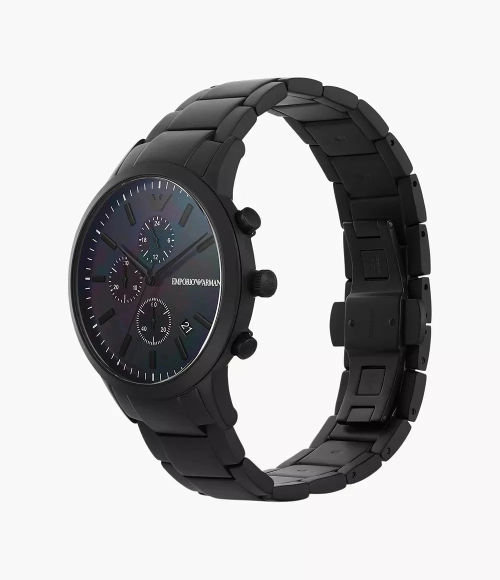 Emporio Armani herreur Ar11275 sølv Tone rustfrit stål Chronograph