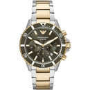 Emporio Armani herreur Diver Chronograph 43mm grøn Ar11361