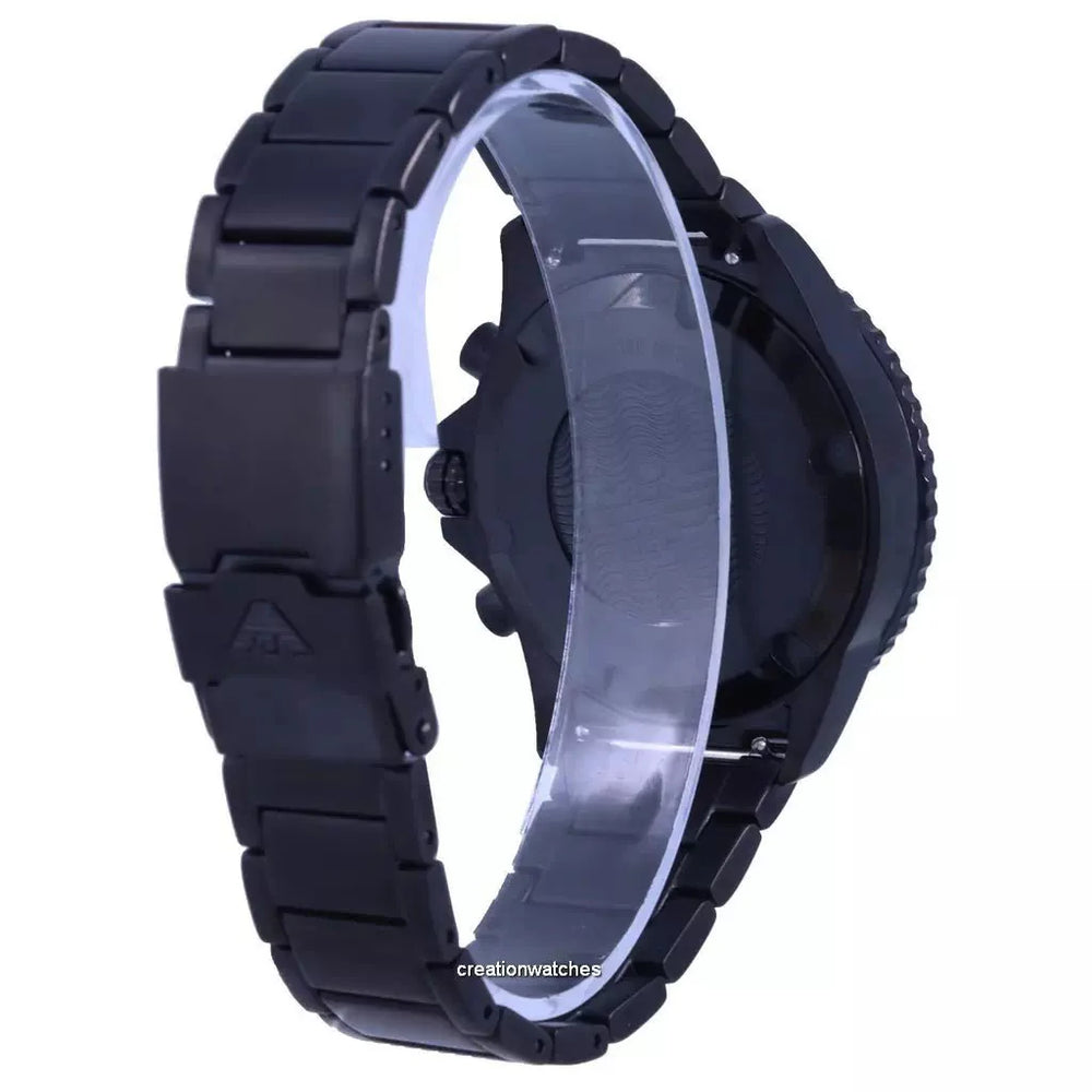 Emporio Armani herreur Ar80050 sort Ion belagt rustfrit stål Chronograph
