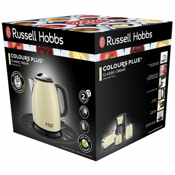 Elektrisk kedel med LED-lys Russell Hobbs 24994-70 Flødefarvet 2400 W (1 L)