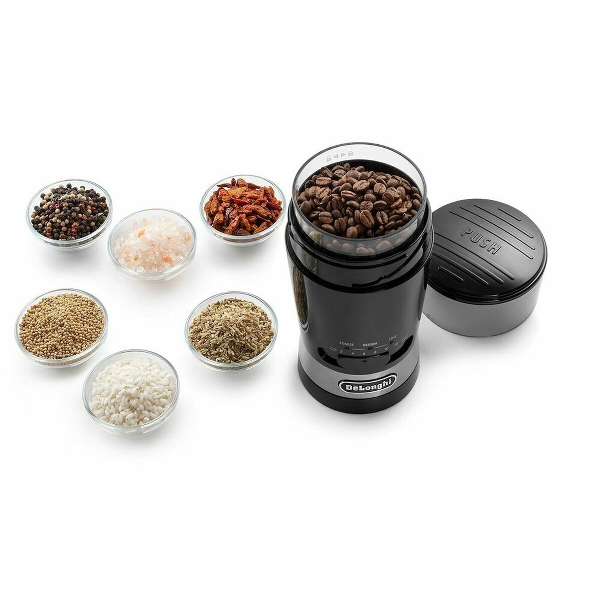 Elektrisk kværn DeLonghi KG210 Sort