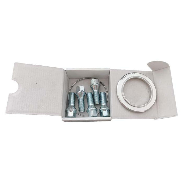 Monteringskit centreringsring 70→63,4 mm + M14x1,5 hjulmøtrikker 60° - BBS