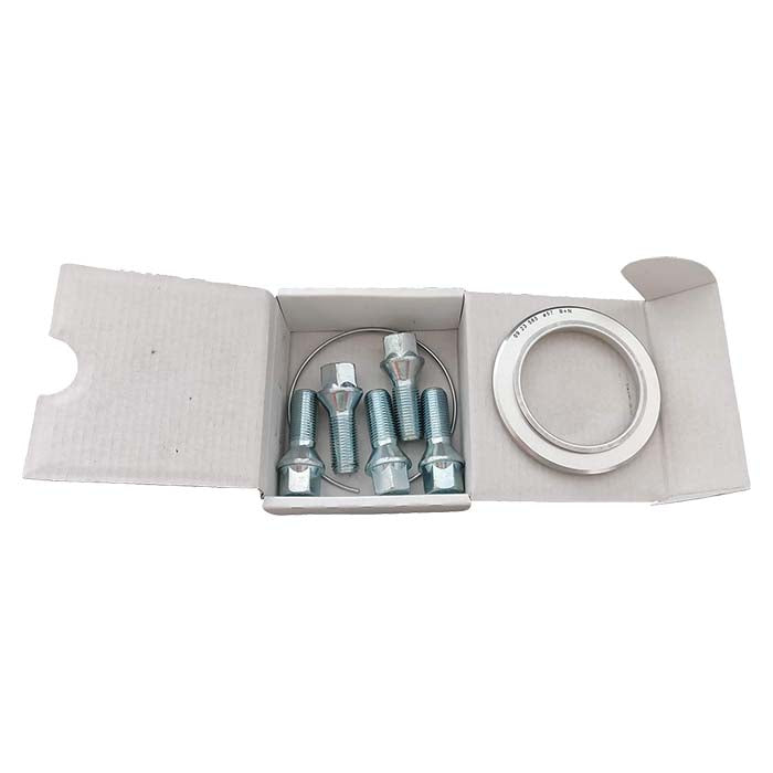 Monteringskit centreringsring 70-60 + hjulbolt M12x1,5x29 60° til Renault m.fl. - BBS