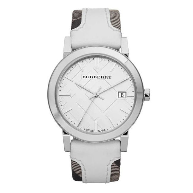 Burberry dameur The City Check hvid Bu9019