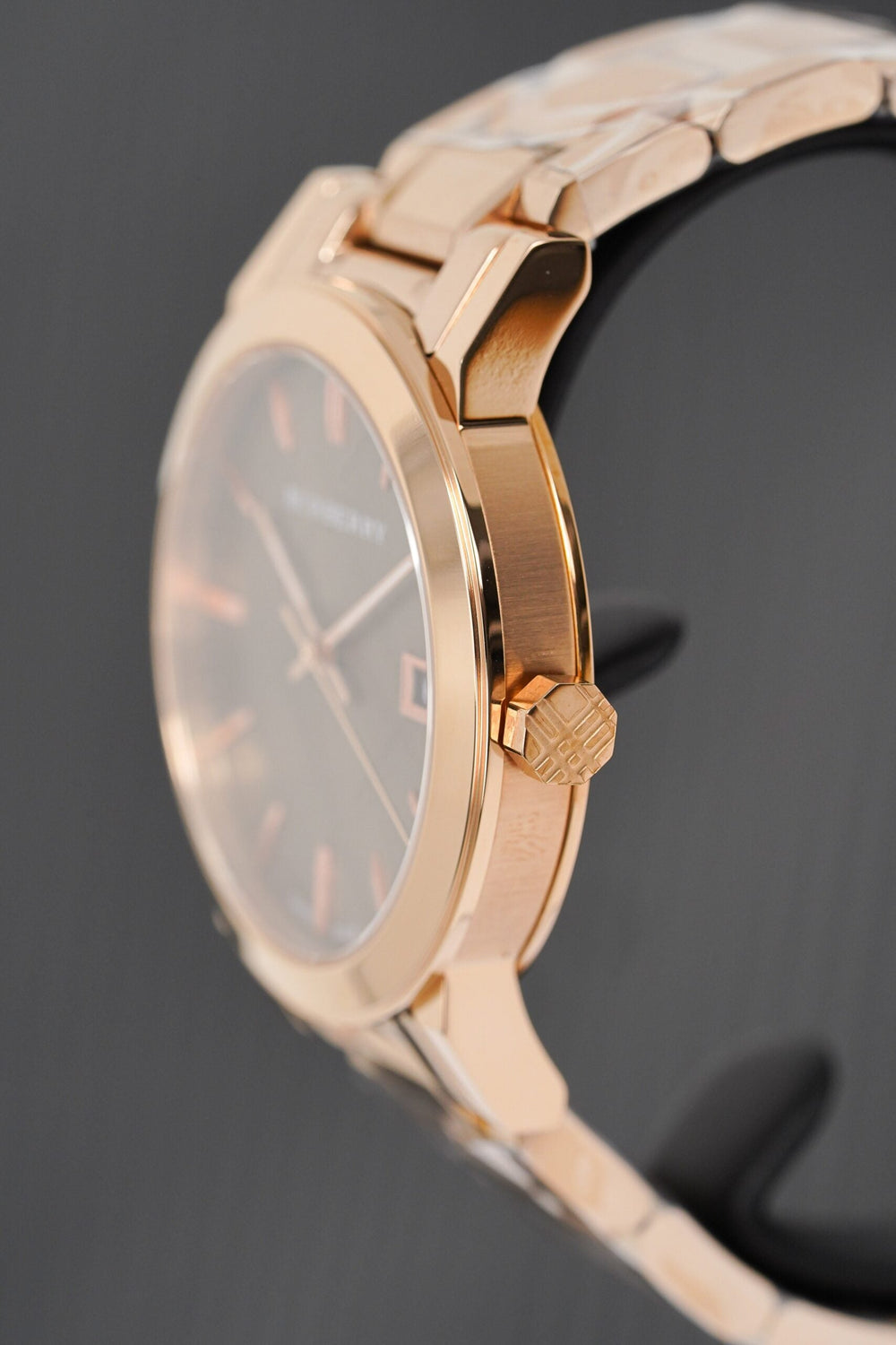 Burberry dameur The City roseguld PVD-belægning Bu9005