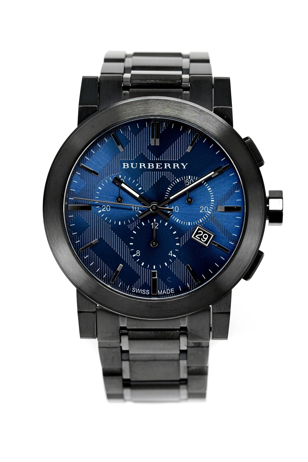 Burberry herreur Chronograph The City Gun Metal Bu9365