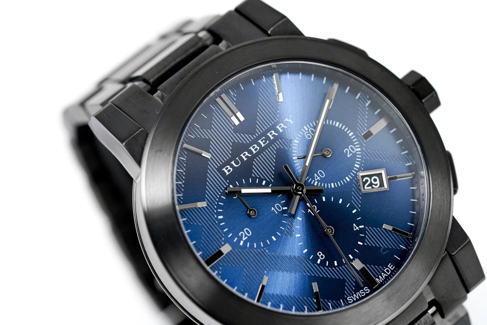 Burberry herreur Chronograph The City Gun Metal Bu9365