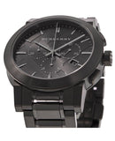 Burberry herreur Chronograph The City sort PVD-belægning Bu9354