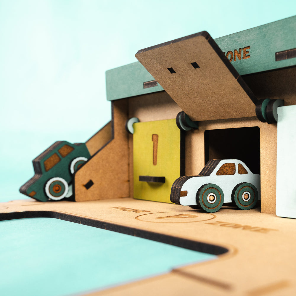 Byens parkeringszone | Crateit Town