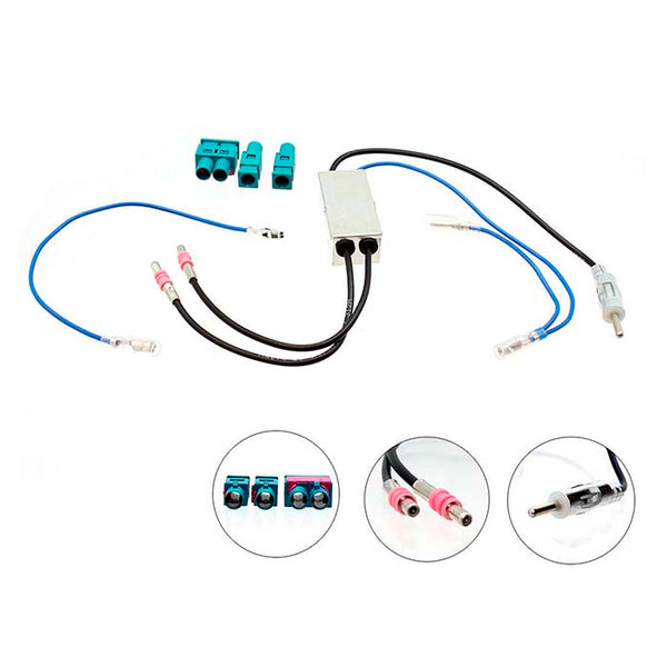 Dobbelt antenneadapter Fakra til DIN til VW - CT27AA76, Connects2