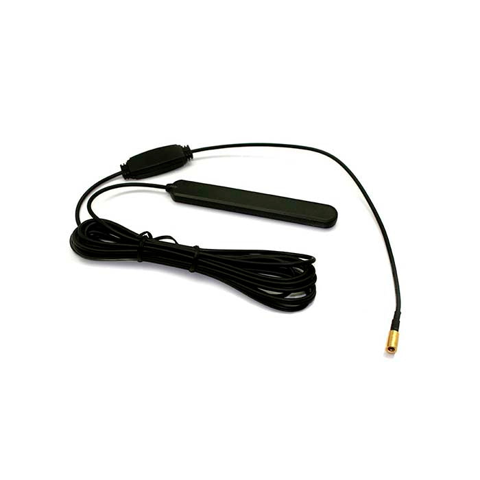 Aktiv DAB rudeantenne med SMB 2,5 m coax kabel - connects2