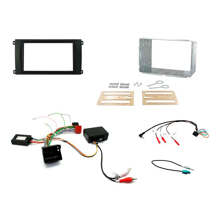 2-DIN monteringskit til Porsche Cayenne 2007-2010 (PCM3, fiberoptik) - Connects2