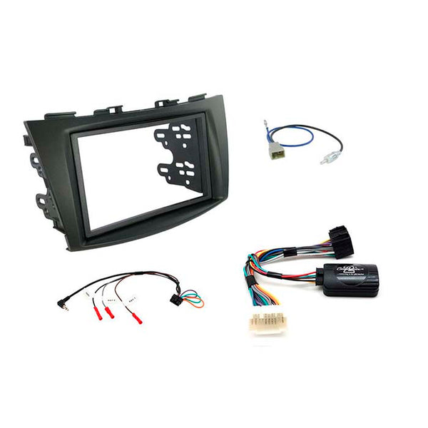Monteringskit 2-DIN til Suzuki Swift (2011-2017) inkl. ramme, interface & antenneadapter - Connects2