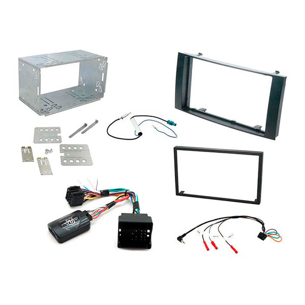 Monteringskit 2-DIN til VW Touareg (2003-2010) inkl. CAN-Bus & Fakra - connects2