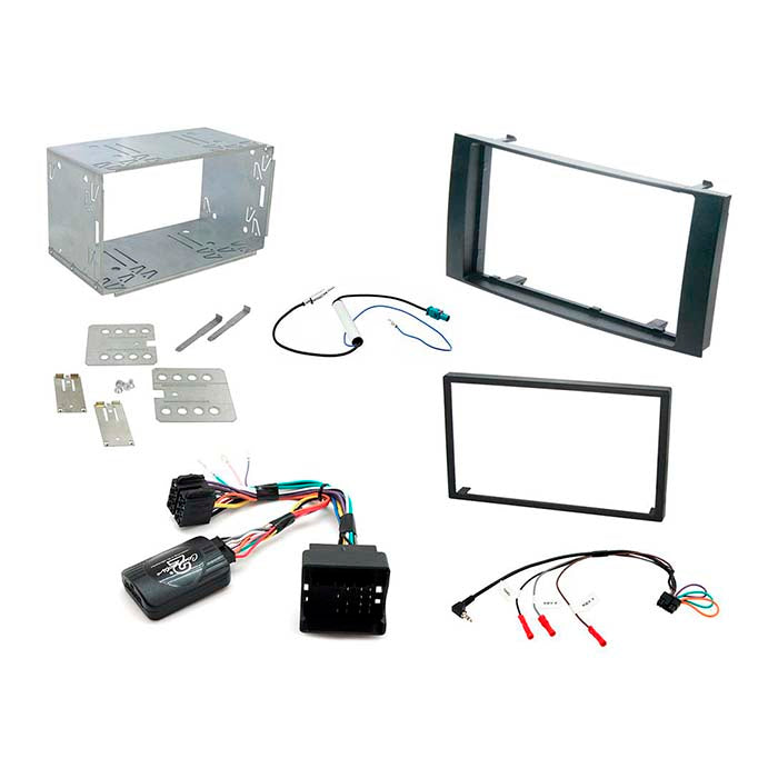 Monteringskit 2-DIN til VW Touareg (2003-2010) inkl. CAN-Bus & Fakra - connects2