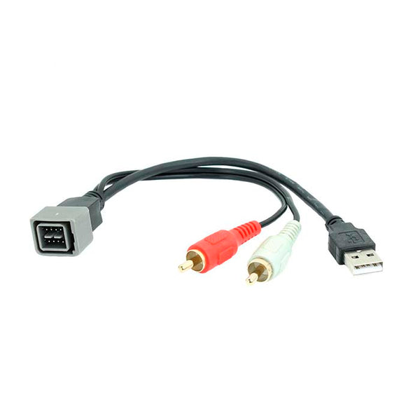 USB adapter til Nissan Cabstar NV Cube Juke Versa - plug & play, behold original stik - connects2